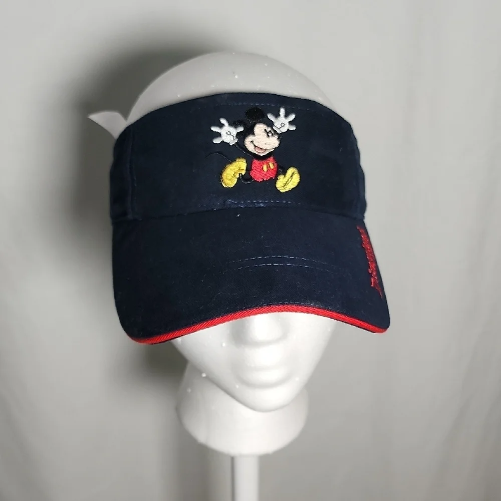 Disney Mickey Mouse Dark Blue Cap with Red Trim
